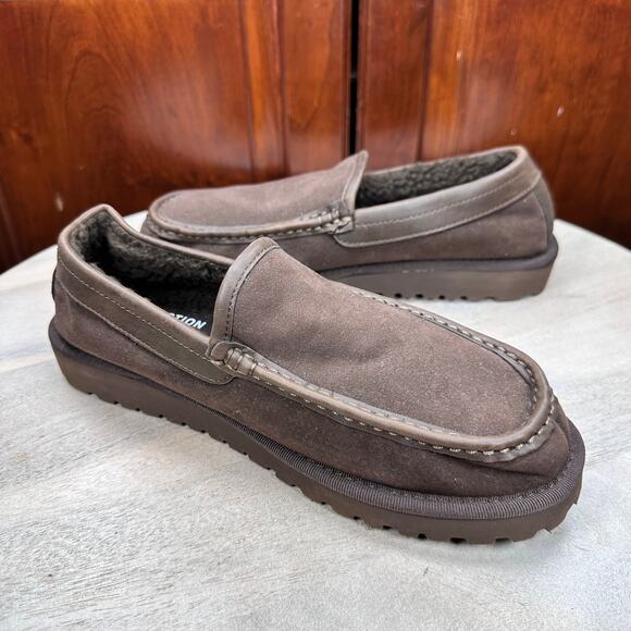 Kenneth Cole Reaction Mens Jaxon Slippers Size 7.5 Brown Memory Foam Shoes - Picture 16 of 16